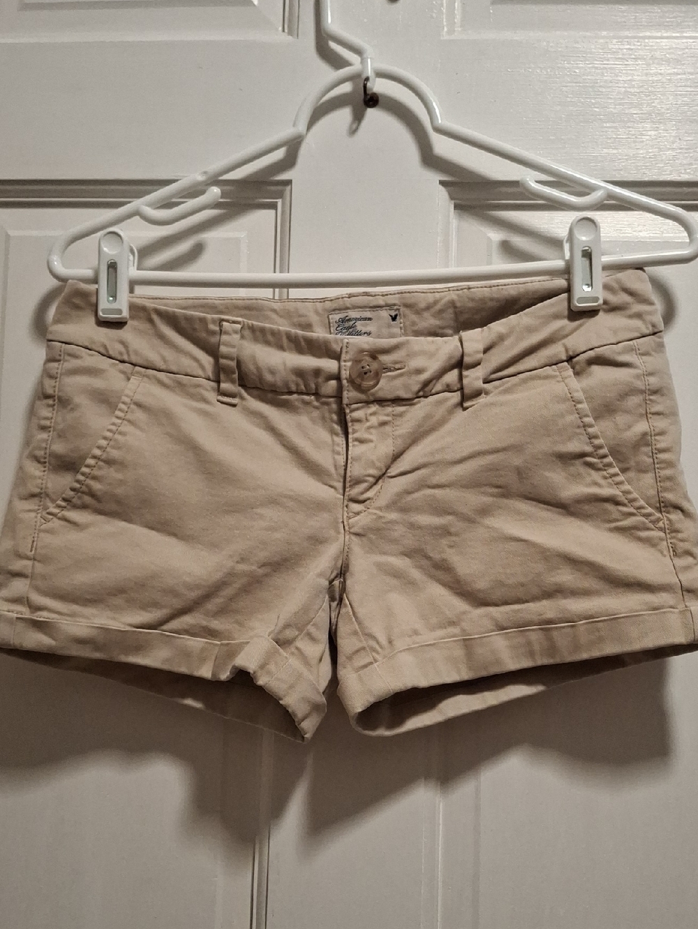 American Eagle Outfitters Beige Women's Cuffed Shorts Size S XS